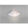 Trio Lighting ELISA PLAFONIERA QUADRATA VETRO DECORO E GRANIGLIA DI VETRO 30X30CM 1 LUCE ATTACCO E27