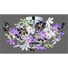 Trio Lighting FLOWER PLAFONIERA FIORI ACRILICO TRASPARENTE E COLORATO 4 LUCI ATTACCO E14 CM51