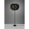 Trio Lighting LEAVY PIANTANA BASE METALLO NERO CON FOGLIE LAVABILI NERO E ORO H. 180CM 3 LUCI ATTACCO E14