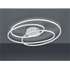 Trio Lighting GALE PLAFONIERA LED 50W 7000lm, 3000K GRANDE BIANCA CERCHI CONCENTRICI CON REGOLAZIONE INTENSITA' CON INTERRUTTORE D.80CM