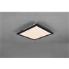 Trio Lighting GAMMA PLAFONIERA LED 13,5W 1600lm, 2700 - 6500K QUADRATA BORDO NERO CON TELECOMANDO MULTIFUNZIONE 29,5X29,5CM DIMMERABILE