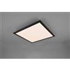 Trio Lighting GAMMA PLAFONIERA LED 18W 2300lm, 2700 - 6500K QUADRATA BORDO NERO CON TELECOMANDO MULTIFUNZIONE 45X45CM DIMMERABILE