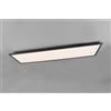 Trio Lighting GAMMA PLAFONIERA LED 33,5W 4200lm, 2700 - 6500K RETTANGOLARE BORDO NERO CON TELECOMANDO MULTIFUNZIONE 120X30CM DIMMERABILE