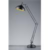 Trio Lighting SALVADOR PIANTANA ARCHITETTO NERA METALLO NERO INTERNO ORO H.180CM 1 LUCE ATTACCO E27