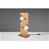 Trio Lighting Lampade da terra TAILOR 2 luci H.53cm legno naturale e metallo acciaio anticato 514300230