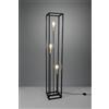 Trio Lighting VITO PIANTANA NERA ED OTTONE ANTICATO 3 LUCI H. 153CM ATTACCO E27