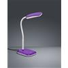Trio Lighting BOA LAMPADA DA STUDIO LED FLESSIBILE TOUCH DIMMER COLORE VIOLA H. 36CM 3,5W · 1x 350lm, 3000K