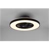 Trio Lighting Ventilatori a soffitto HALMSTADT LED diffusore satinato con bordo nero R62672132