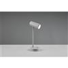 Trio Lighting LENNY LAMPADA LED 2,5W 230lm, 3000+4000+6000KDA GRIGIA RICARICABILE DIMMERABILE IN INTENSITA' E IN TEMPERATURA DI COLORE H. 28CM