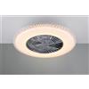 Trio Lighting Ventilatori a soffitto led diffusore satinato HARSTAD effetto cristallo R62412106 con telecomando