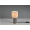 Trio Lighting MALA LAMPADA DA TAVOLO CERAMICA MARRONE PARALUME BEIGE H.26CM 1 LUCE ATTACCO E14