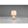 Trio Lighting MALU LAMPADA DA TAVOLO IN CERAMICA CON PARALUME BEIGE H. 26CM 1 LUCE ATTACCO E14