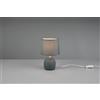 Trio Lighting MALU LAMPADA DA TAVOLO IN CERAMICA CON PARALUME VERDE PETROLIO H. 26CM 1 LUCE ATTACCO E14