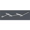 Trio Lighting INDIRA PLAFONIERA-APPLIQUE LED 25W 3000lm, 3000KANCHE RETRO-ILLUMINATA CON 5 BACCHETTE ORIENTABILI ACCIAIO SATINATO L. 245CM