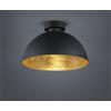 Trio Lighting JIMMY PLAFONIERA METALLO NERO + ORO D.31CM 1 LUCE ATTACCO E27