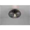 Trio Lighting JOHANN PLAFONIERA METALLO ELLISSE NERO D. 30CM 1 LUCE ATTACCO E27