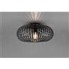 Trio Lighting JOHANN PLAFONIERA METALLO ELLISSE NERO D. 40CM 1 LUCE ATTACCO E27