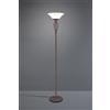 Trio Lighting RUSTICA LAMPADA DA TAVOLO METALLO RUGGINE CON DIFFUSORE VETRO BIANCO H. 180CM 2 LUCI ATTACCO E27