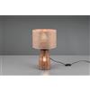 Trio Lighting STRAW LAMPADA DA TAVOLO IN RATTAN COLORE NATURALE CON ILLUMINAZIONE ANCHE NELLA BASE H.40,5CM 2 LUCE ATTACCO E27