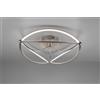 Trio Lighting CHARIVARI PLAFONIERA LED 42W · 1x 5600lm, 3000K ACCIAIO SATINATO ELLISSI DIMMERABILE CON INTERRUTTORE D. 62CM