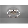 Trio Lighting CHARIVARI PLAFONIERA LED 20W · 1x 2500lm, 3000K ACCIAIO SATINATO ELLISSI DIMMERABILE CON INTERRUTTORE D. 41CM