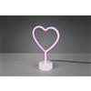 Trio Lighting HEART LAMPADA DA TAVOLO LED 1,5W · 1x 10lm, BINCA E ROSA H. 30CM