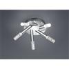 Trio Lighting BOLSA PLAFONIERA BAGNO LED 5 LUCI CROMO+DIFFORE TRASPARENTE BOLLE. D.41,5CM 3,1W · 5x 310lm, 3000K
