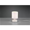 Trio Lighting MARIE LAMPADA DA TAVOLO BASE CERAMICA DECORATA CON PARALUME BIANCO H. 20,5CM ATTACCO E14