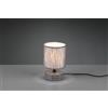Trio Lighting MARIE LAMPADA DA TAVOLO BASE CERAMICA DECORATA CON PARALUME GRIGIO H. 20,5CM ATTACCO E14