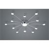 Trio Lighting BODRUM PLAFONIERA LED CROMATA 12 LUCI + 1 CON TELCOMANDO CALDA-FREDDA D. 100 2,2W 12x 250lm 3000 - 6500K DIMMERABILE