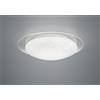 Trio Lighting FRODO PLAFONIERA LED 18W 1900lm 3000-5500K DIFFUSORE BIANCO EFFETTO STELLE CON BORDO TRASPARENTE E TELECOMANDO MULTIFUNZIONE D.48