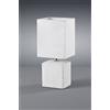 Trio Lighting PING LAMPADA TAVOLO CERAMICA BIANCA PARALUME QUADRATO H.29 ATTACCO E14