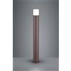 Trio Lighting HOOSIC PALO ALTO DA ESTERNO FUSIONE DI ALLUMINIO COLORE RUGGINE H. 80CM 1 LUCE ATTACCO E27