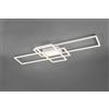 Trio Lighting IRVINE PLAFONIERA LED 60W 7100lm, 3000 - 6500K 3 RETTANGOLI BIANCA CON LUCE CENTRALE CON TELECOMANDO MULTIFUNZIONE REGOLAZIONE INTENSITA' E TEMPERATURA DI COLORE DELLA LUCE L.105CM