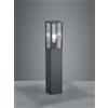 Trio Lighting GARONNE PALO ALTO DA ESTERNO RETTANGOLARE IN FUSIONE COLORE ANTRACITE H. 80CM 1 LUCE ATTACCO E27