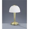 Trio Lighting VENTURA LAMPADA DA TAVOLO LED 4W 350lm, 3000K OTTONE LUCIDO CUPOLA VETRO .H29CM DIMMERABILE