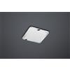 Trio Lighting CESAR PLAFONIERA LED QUADRATA BORDO CROMATO EFFETTO CRISTALLO DIMMERABILE CON INTERRUTTORE A SCATTO IP44 30X30CM 16W · 1x 1900lm, 3000K