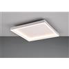 Trio Lighting ROTONDA PLAFONIERA LED 20W 2600lm, 3000K QUADRATA BORDO METALLO BIANCO 35CM X 35CM