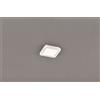 Trio Lighting CAMILLUS PLAFONIERA LED QUADRATA METALLO BIANCO OPACO CON FUNZIONE DIMMERABILITA' CON NORMALE INTERRUTTORE A PARETE IP44 L. 17CMX17CM LED 9W · 1x 1000lm, 3000K