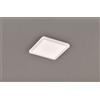 Trio Lighting CAMILLUS PLAFONIERA LED QUADRATA METALLO BIANCO OPACO CON FUNZIONE DIMMERABILITA' CON NORMALE INTERRUTTORE A PARETE IP44 L. 30CMX30CM LED 16W · 1x 1900lm, 3000K