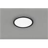 Trio Lighting CAMILLUS PLAFONIERA LED TONDA METALLO NERO OPACO CON FUNZIONE DIMMERABILITA' CON NORMALE INTERRUTTORE A PARETE IP44 D. 40CM LED 22 W · 2.700 lm · 3.000 K