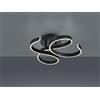 Trio Lighting FRANCIS PLAFONIERA LED 40W 4650lm, 3000K VORTICI ANTRACITE CON REGOLAZIONE INTENSITA' CON INTERRUTTORE D.54CM
