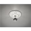 Trio Lighting LILLY ROSONE IN GESSO DECORATO A RILIEVO D. 30CM 1 LUCE ATTACCO E27
