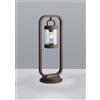 Trio Lighting SAMBESI PALO LED DA ESTERNO LANTERNA CON SENSORE CREPUSCOLARE METALLO RUGGINE H. 60CM 1 LUCE ATTACCO E27