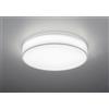 Trio Lighting LUGANO PLAFONIERA LED 42W 4900lm, 3000 - 5000K DIFFUSORE PARALUME STOFFA BIANCO E SCHERMO BIANCO CON TELECOMANDO REGOLAZIONE LUCE CALDA E FREDDA E INTENSITA' D.60CM