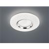 Trio Lighting MAGNOLIA PLAFONIERA LED 21W 2500lm, 3000 - 6000K CROMO ED EFFETTO CRISTALLO CON TELECOMANDO CON FUNZIONI DI VARIAZIONE LUCE CALDA E FREDDA, REGOLAZIONE INTENSITA' DI LUCE E LUCE NOTTURNA D. 40CM