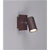 Trio Lighting MARLEY SPOT CILINDRO METALLO RUGGINE L. 15CM ATTACCO GU10