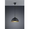 Trio Lighting JIMMY SOSPENSIONE METALLO NERO + ORO D.31CM 1 LUCE ATTACCO E27