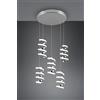 Trio Lighting LAOLA SOSPENSIONE LED 40W 6250lm, 4000K 5 SPIRALI CROMATE DIMMERABILE CON INTERRUTTORE D. 45CM