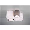 Trio Lighting HOTEL PLAFONIERA MULTI CILINDRI DI DIFFERENTI COLORI E DIAMETRI 50X47CM 4 LUCI ATTACCO E27